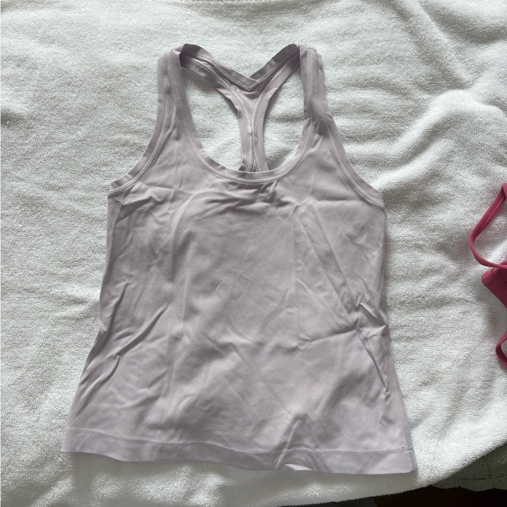 Lululemon Racer back tank violet light purple running yoga athletic tank top
